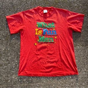 Vintage Golf Wife Parody T Shirt Red